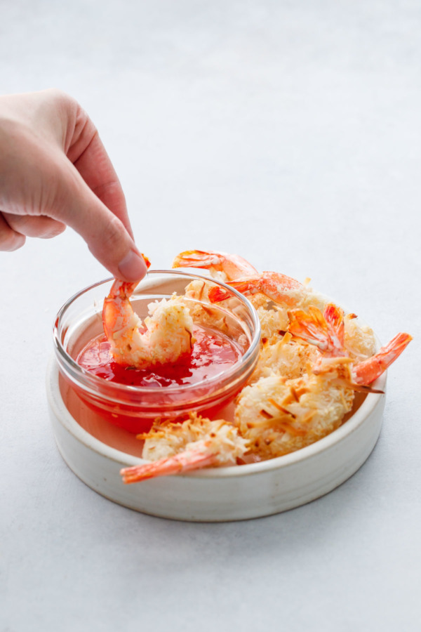 Baked Coconut Shrimp recipe with sweet chili dipping sauce