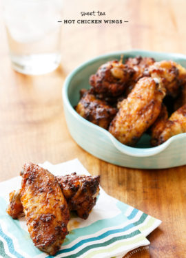Sweet Tea-Brined Baked Hot Chicken Wings
