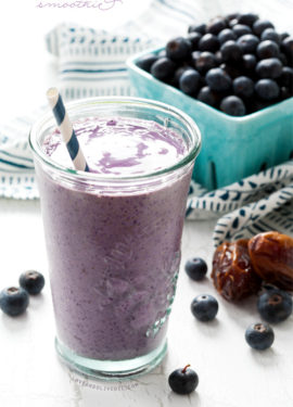 Blueberry Almond Butter Smoothies