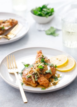 Quick and Easy Chicken Picatta Recipe with Preserved Lemons and Capers