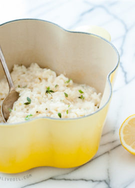 Baked Lemon Risotto Recipe for Le Creuset
