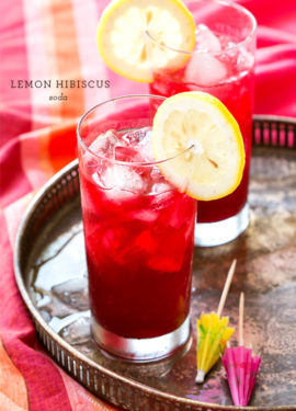 Lemon Hibiscus Soda
