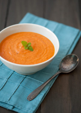 Roasted Tomato Soup with Mascarpone