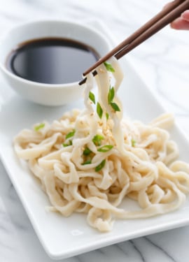 Homemade Udon Noodles