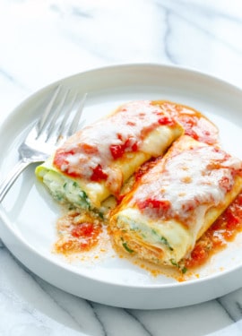 Spinach & Ricotta Zucchini Rollatini Recipe (Low Carb & Gluten Free!)